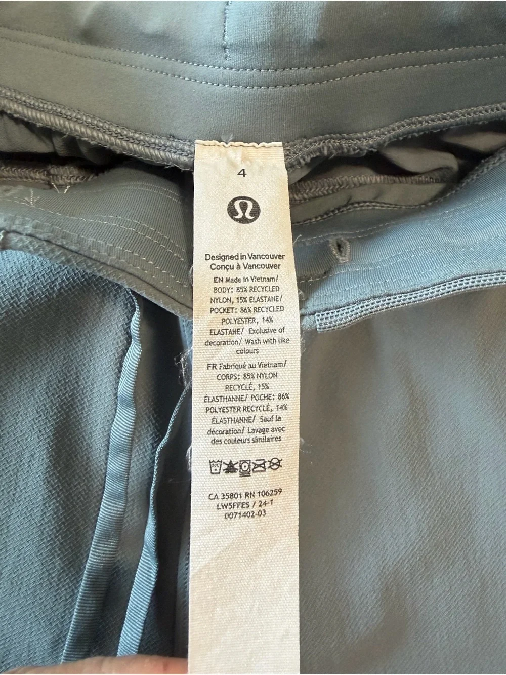 Lululemon Dance Studio Jogger Pants Size 4 Gray Blue Stretch Athletic